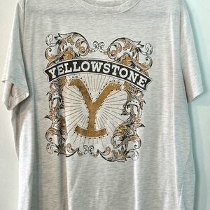Maurices Gray and Gold Graphic Tee